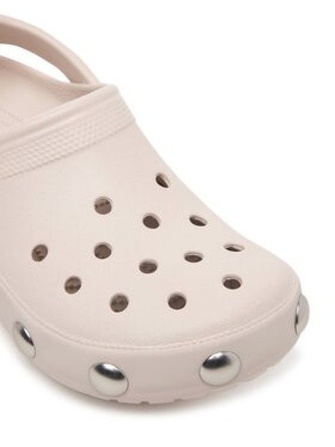 Crocs Klapki Classic Big Studded Clog 214236 Kremowy