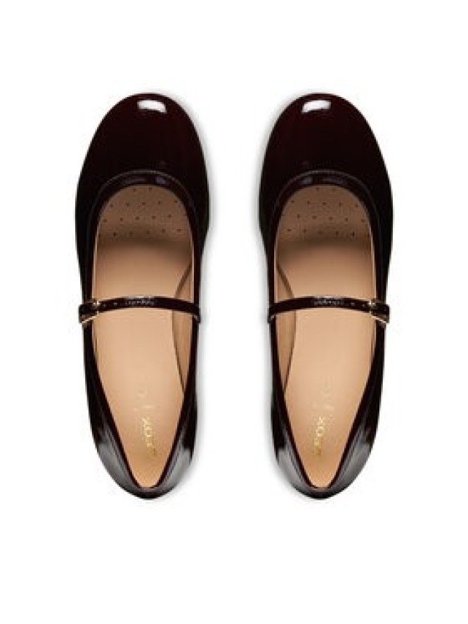 Geox Baleriny D Palmaria D56MUA 00067 C7011 Bordowy