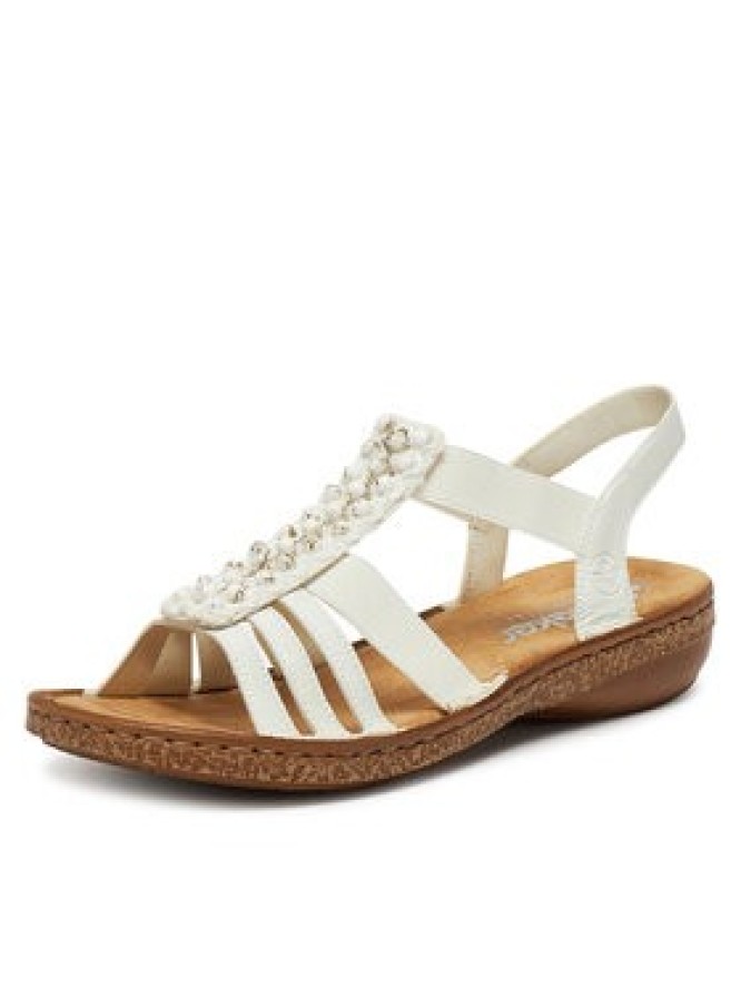 Rieker Sandały 62809-60 Biały