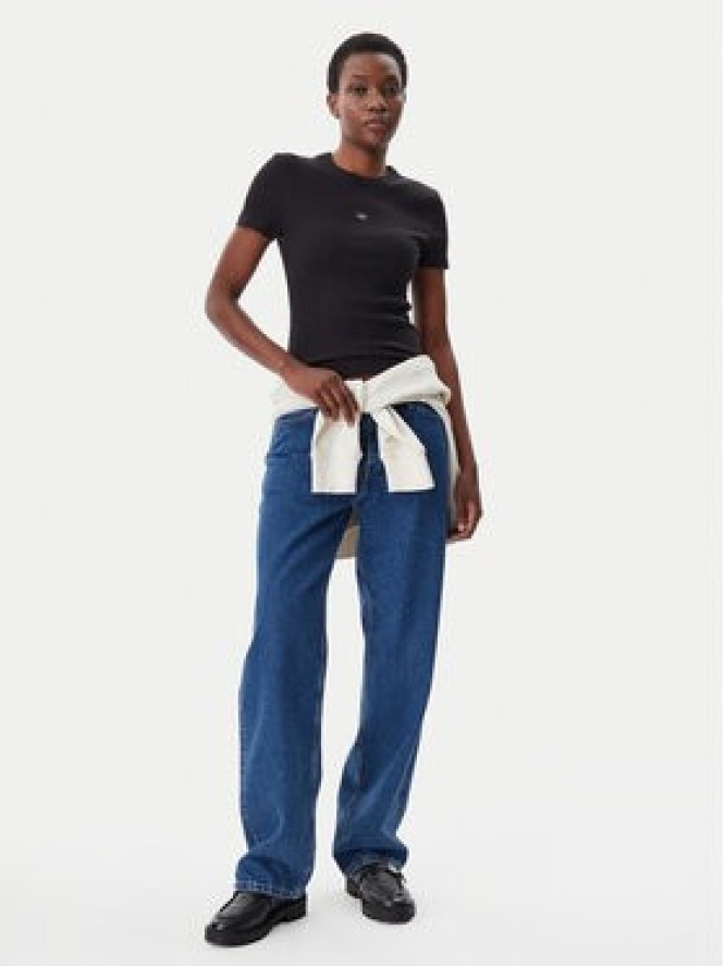 Calvin Klein Jeans T-Shirt J20J225245 Czarny Slim Fit