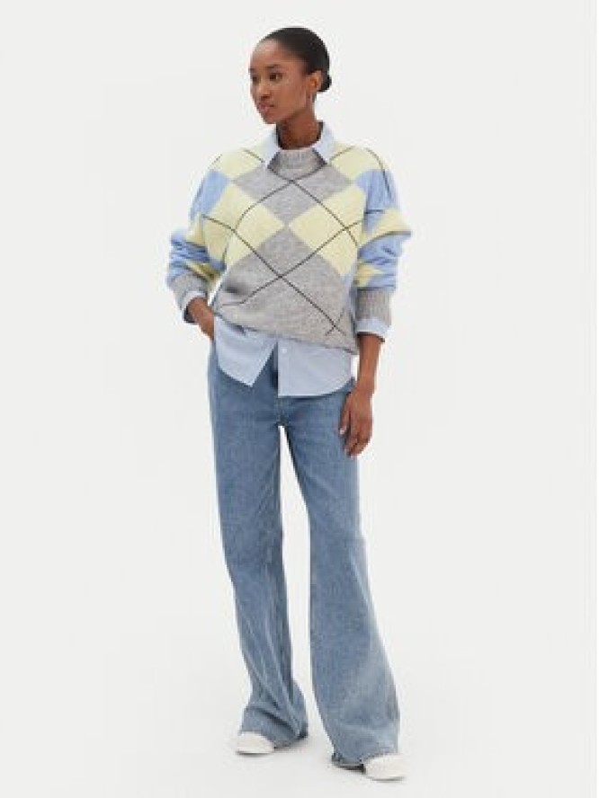 Tommy Hilfiger Sweter WW0WW47464 Kolorowy Relaxed Fit