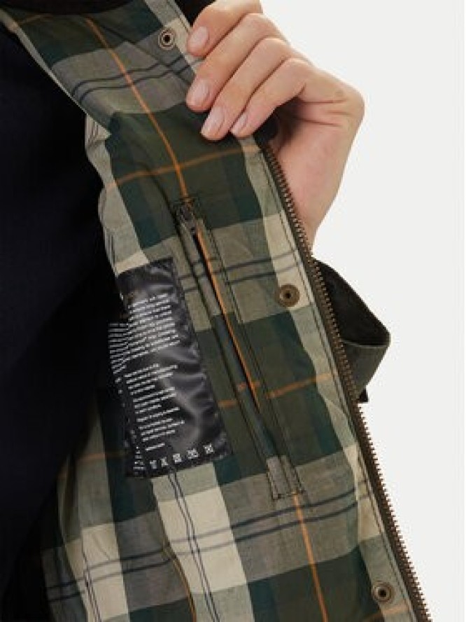Barbour Kurtka przejściowa Summer Sapper Wax LWX1536OL51 Zielony Regular Fit