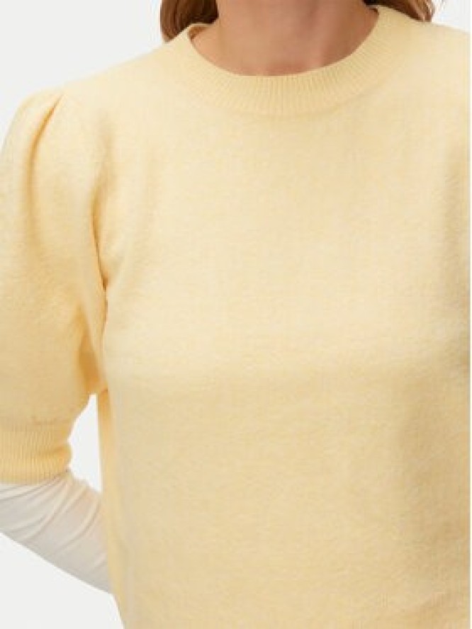 Vero Moda Sweter Doffy 10278313 Żółty Regular Fit