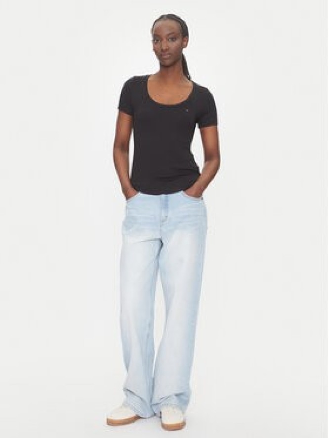 Tommy Jeans T-Shirt Essential DW0DW20916 Czarny Regular Fit