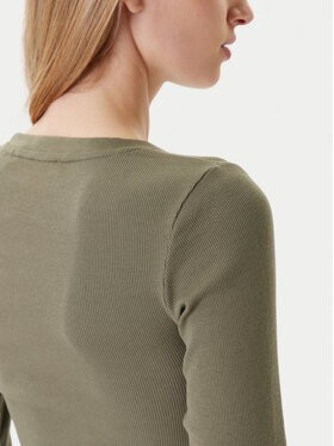 Guess Jeans Bluzka W5YP38 KA0H1 Khaki Slim Fit