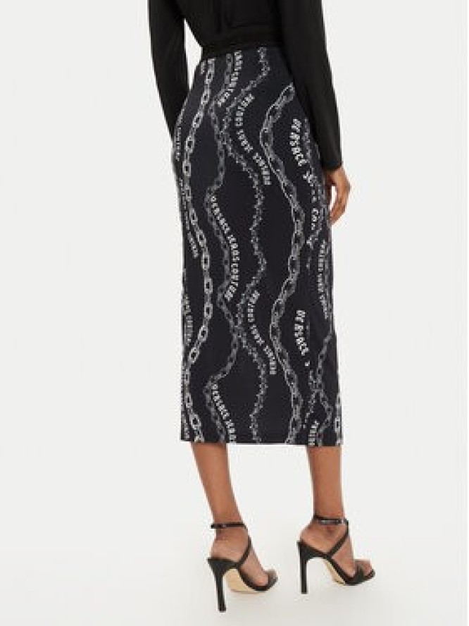 Versace Jeans Couture Spódnica midi 77HAE8B6 Czarny Regular Fit