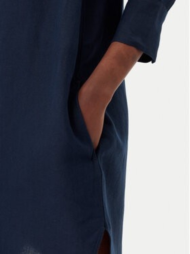 Tom Tailor Sukienka koszulowa 1045771 Granatowy Relaxed Fit