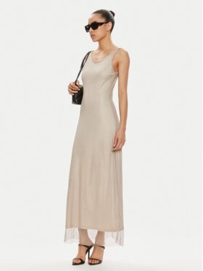 Rinascimento Sukienka codzienna CFC0118504003 Beżowy Regular Fit