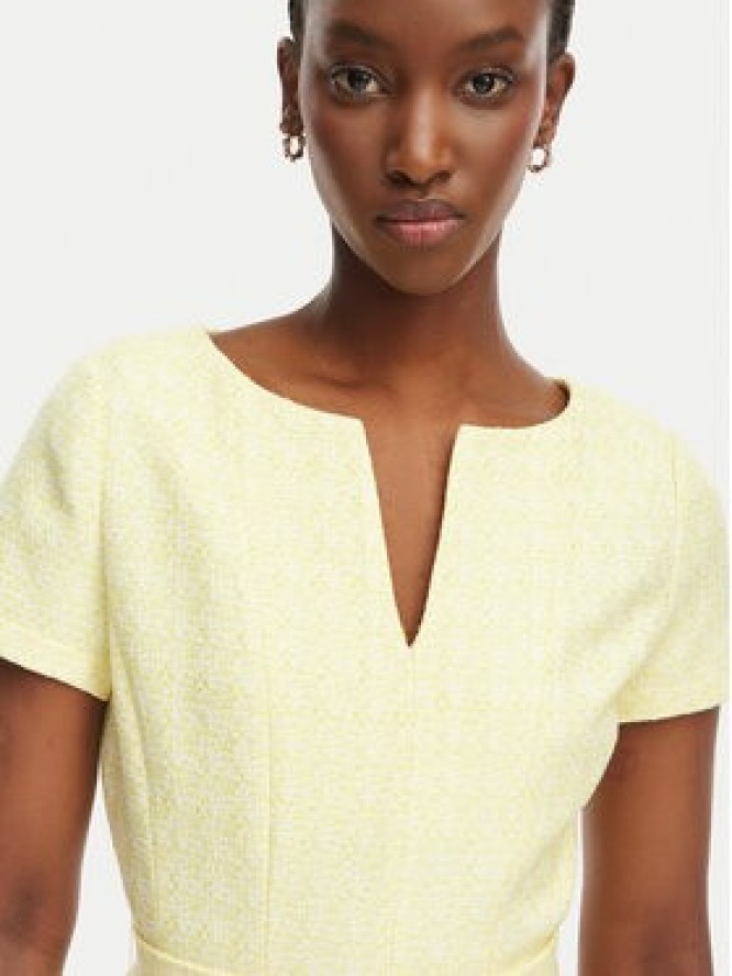 Morgan Sukienka koktajlowa 261-RCARL Żółty Regular Fit