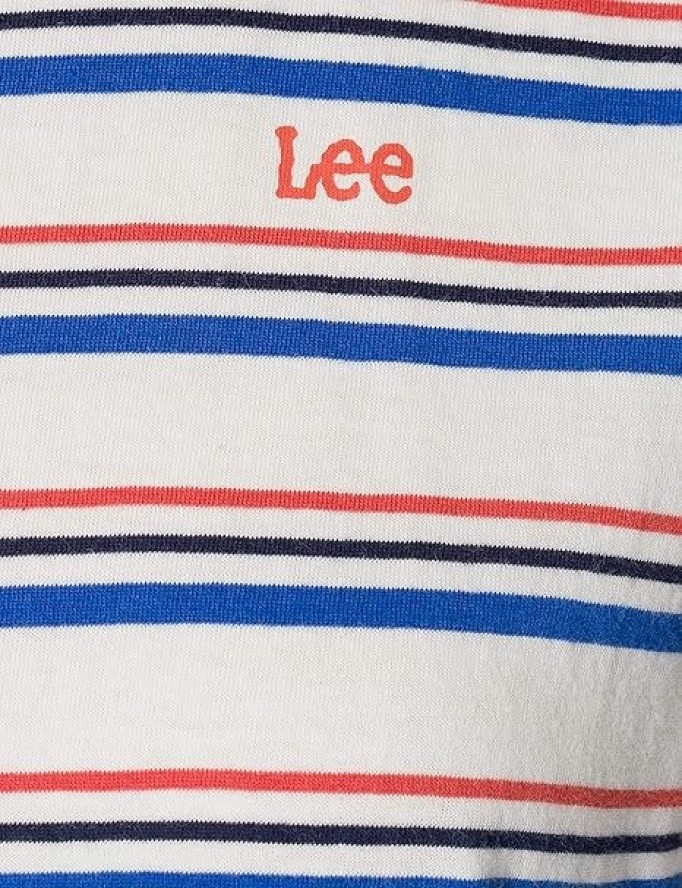 LEE DAMSKA KOSZULKA Z KRÓTKIM RĘKAWEM CAP SLEEVE TEE SUMMER BLUE L41FJXNJ 112108936