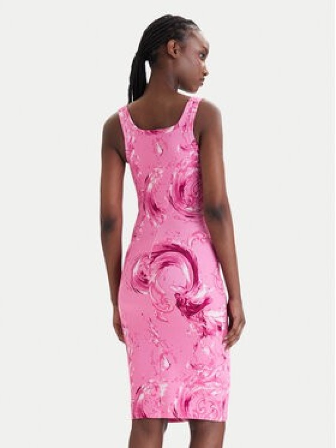 Versace Jeans Couture Sukienka codzienna 80HAO943 JS550 Różowy Slim Fit