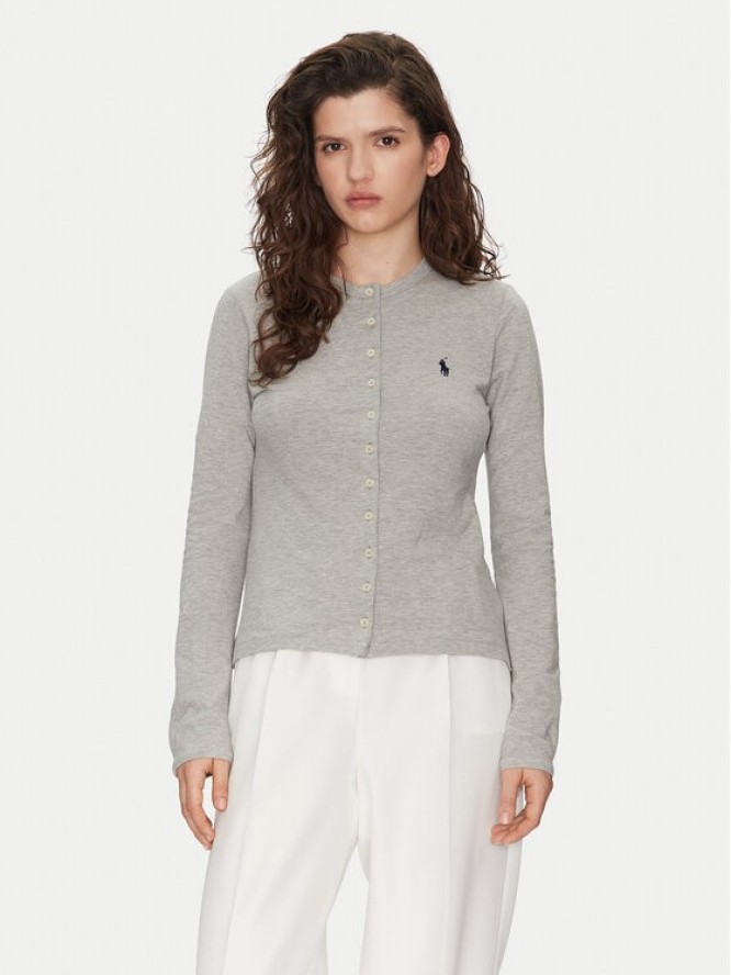 Polo Ralph Lauren Kardigan 211941175001 Szary Slim Fit
