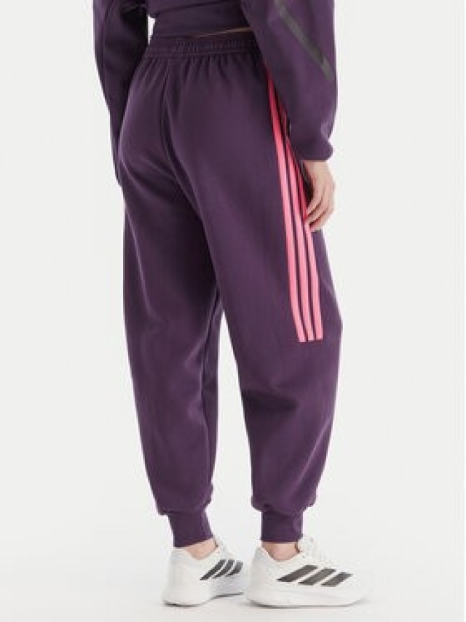 adidas Spodnie dresowe Tiro 3-Stripes JM9072 Fioletowy Loose Fit