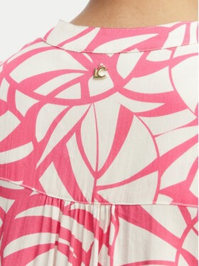 LOLA CASADEMUNT Sukienka letnia LS2616141 Różowy jasny Relaxed Fit