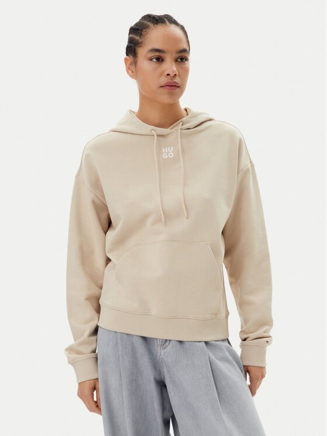 HUGO Bluza Delfinia 50522423 Beżowy Regular Fit