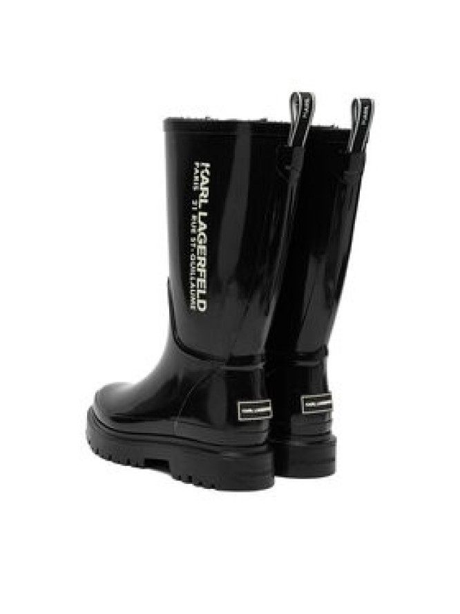 KARL LAGERFELD Kalosze KL47180S Czarny