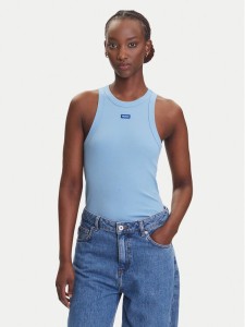 HUGO Top Easy 50508857 Błękitny Slim Fit