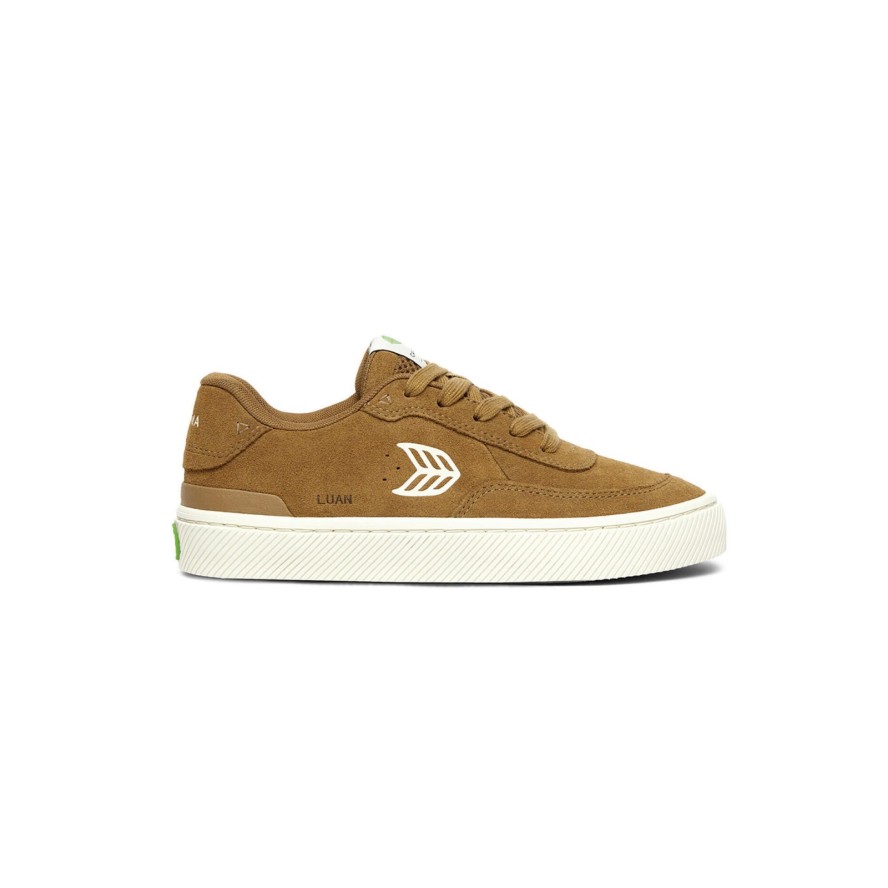 Sneakersy skórzane Cariuma Luan Pro Suede Camel Ivory Logo