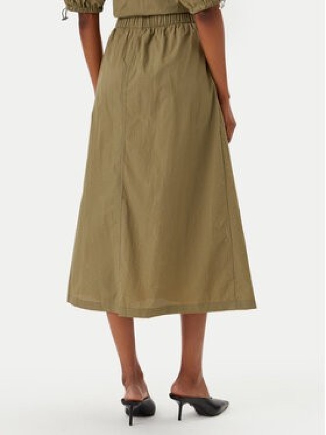 DKNY Spódnica trapezowa P5BNSAFC Zielony Regular Fit