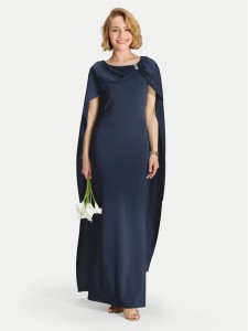Swing Sukienka wieczorowa 5AK11900 Granatowy Regular Fit