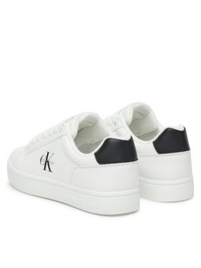 Calvin Klein Jeans Sneakersy Classic Cupsole Mono Lth Wn YW0YW01902 Biały