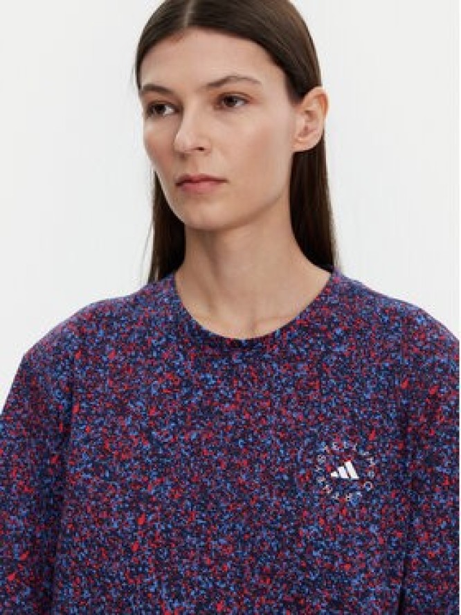 adidas by Stella McCartney T-Shirt Printed JJ0083 Granatowy Loose Fit