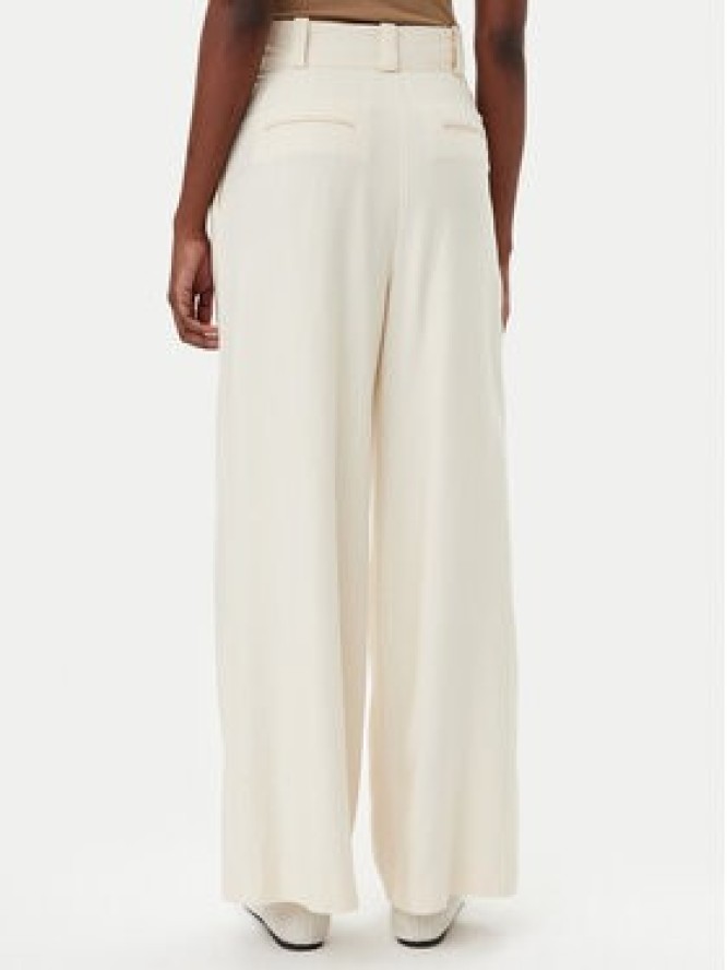 IVY OAK Spodnie materiałowe Prescilla Ann IO115176 Écru Wide Leg