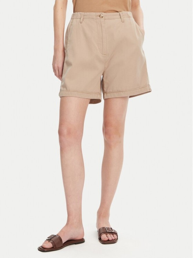 Tommy Hilfiger Szorty materiałowe WW0WW44762 Beżowy Regular Fit