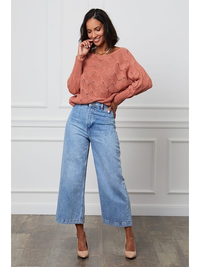 L'armoire de Suzette Sweter w kolorze łososiowym rozmiar: 36/38