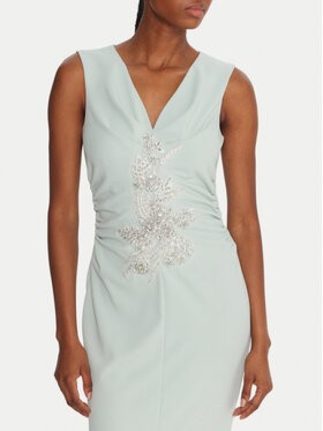 Rinascimento Sukienka wieczorowa CFC0123081003 Zielony Regular Fit