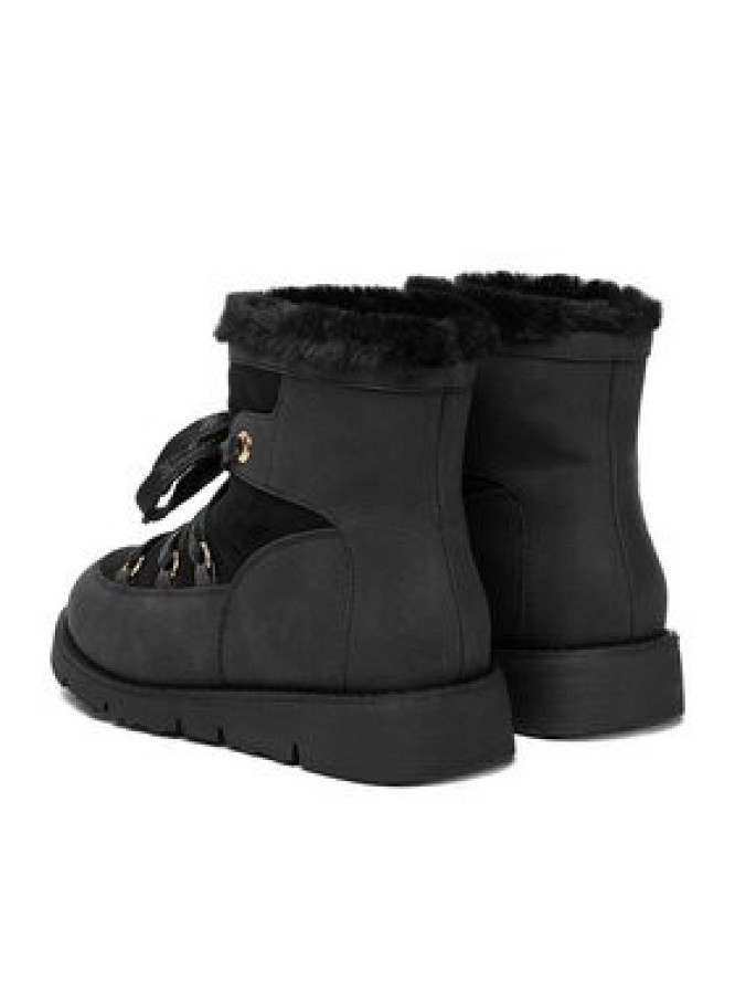 DeeZee Śniegowce 17125-1-BLACK PU Czarny