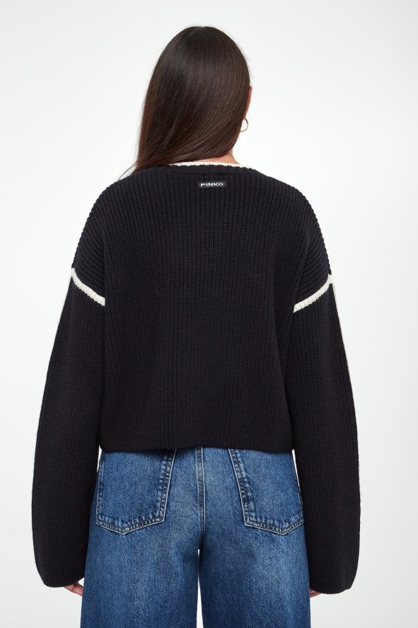 Sweter damski wełniany Alicudi PINKO