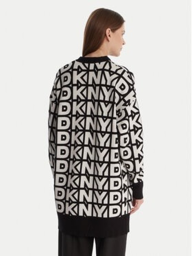 DKNY Kardigan P5MXAX88 Écru Relaxed Fit