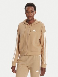 adidas Bluza Essentials 3-Stripes JY3133 Beżowy Regular Fit