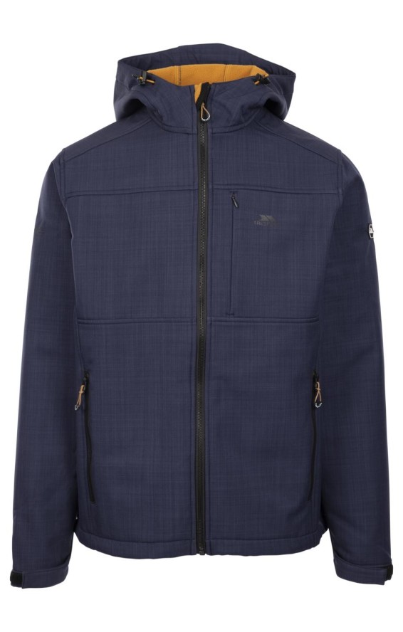 Trespass Piber- Male Softshell Jacket Tp-75 Navy Marl