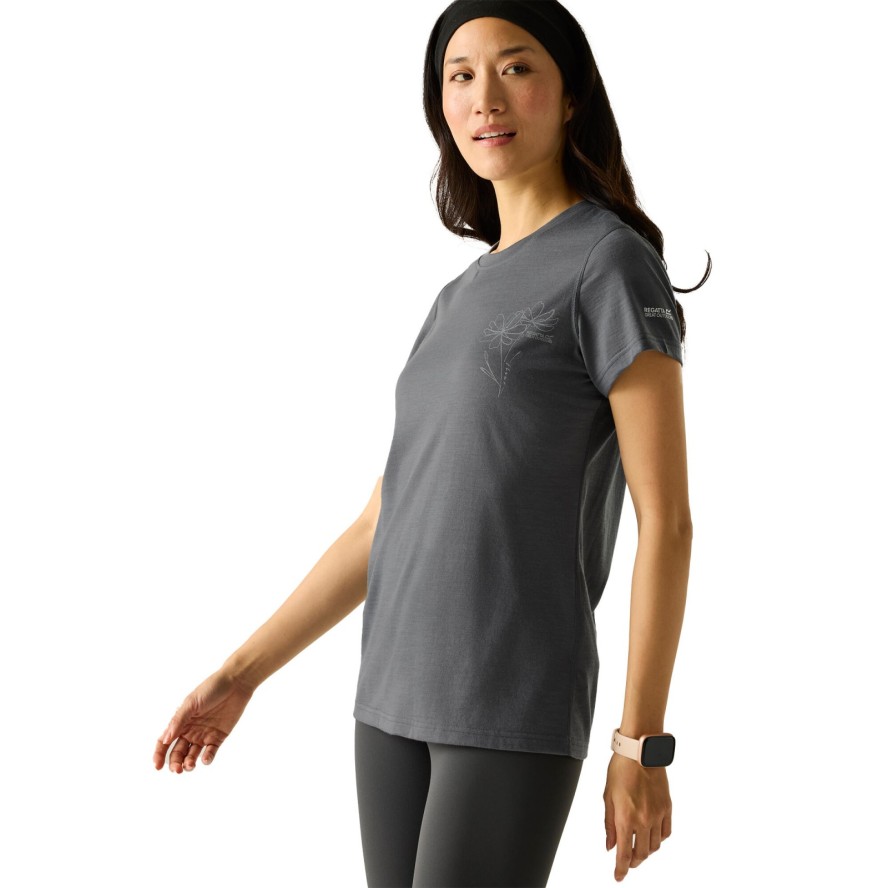 T-shirt Damski Kwiaty Escade