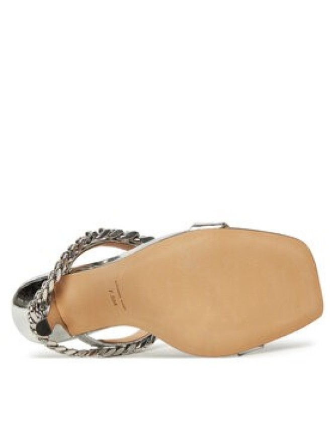 MICHAEL Michael Kors Klapki Bianca 40S5BCHS1M Srebrny