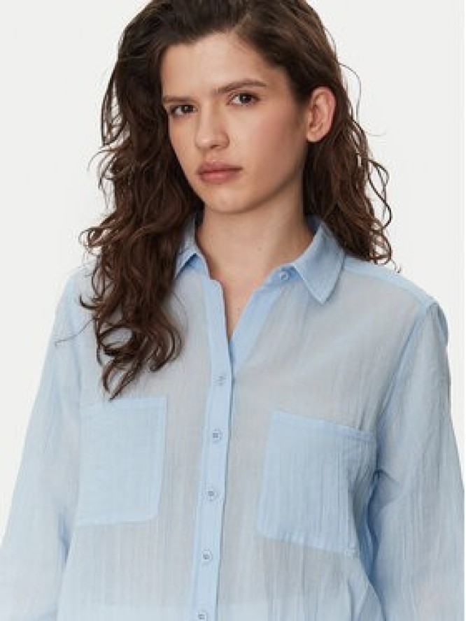 Seafolly Koszula Breeze 54795-TO Błękitny Regular Fit