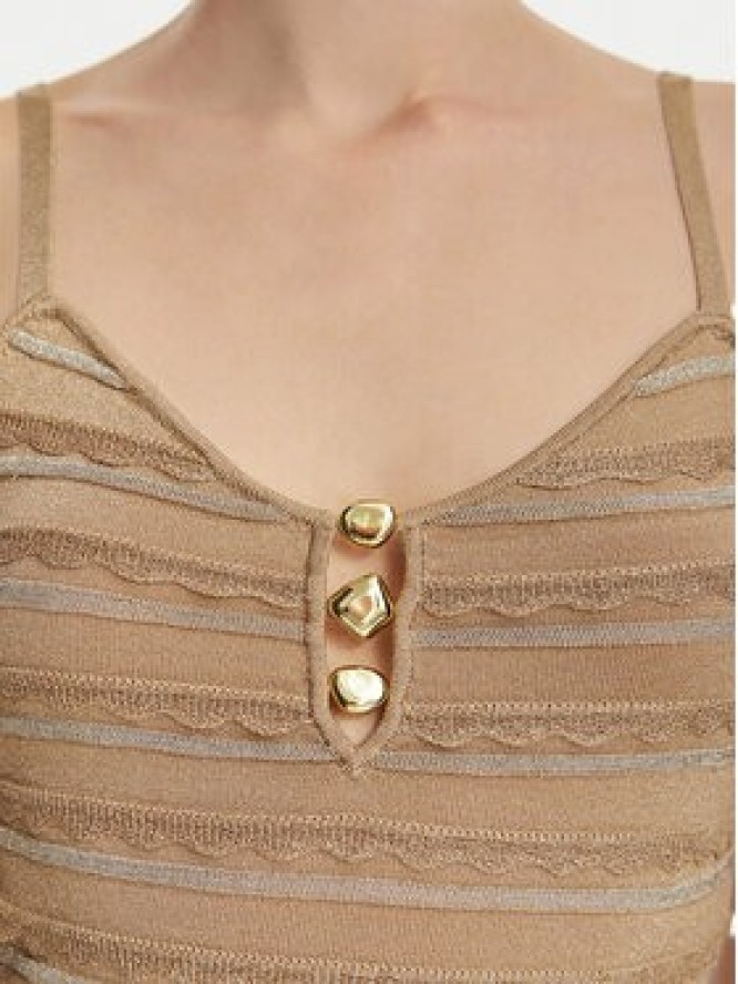 Guess Top W6YR32 Z1027 Złoty Regular Fit