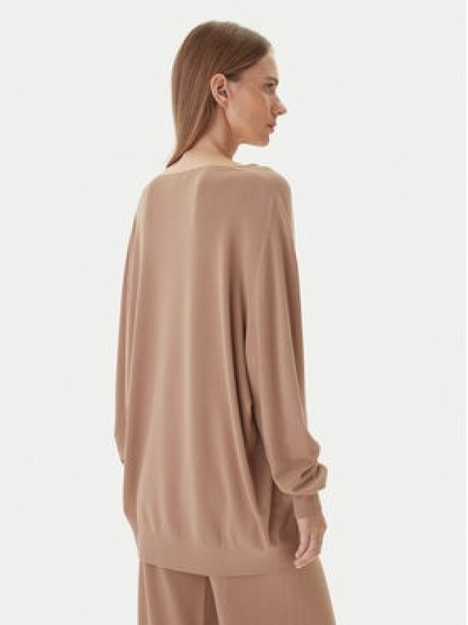 Kontatto Sweter 3M0815C Beżowy Relaxed Fit