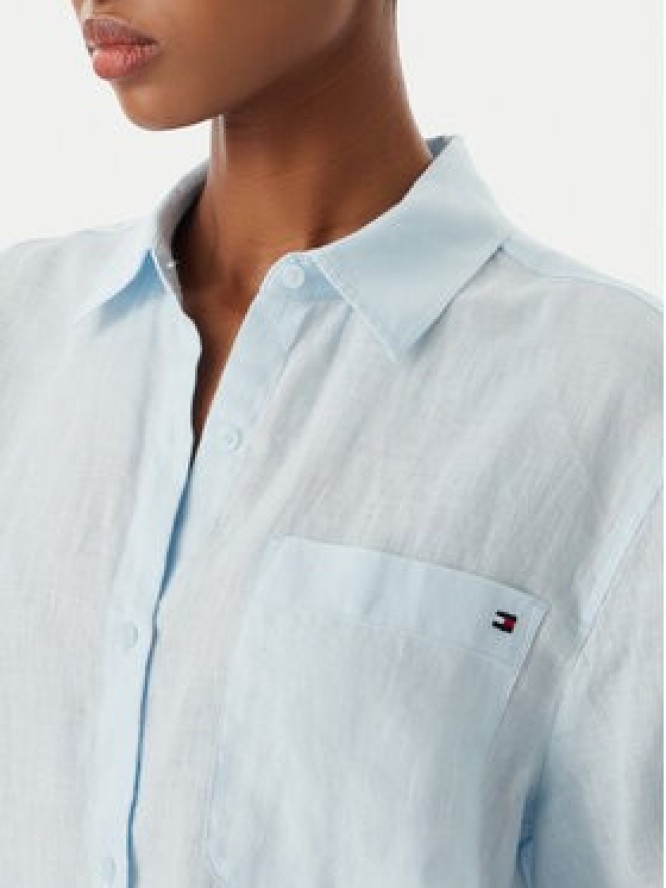 Tommy Hilfiger Koszula WW0WW48925 Niebieski jasny Relaxed Fit