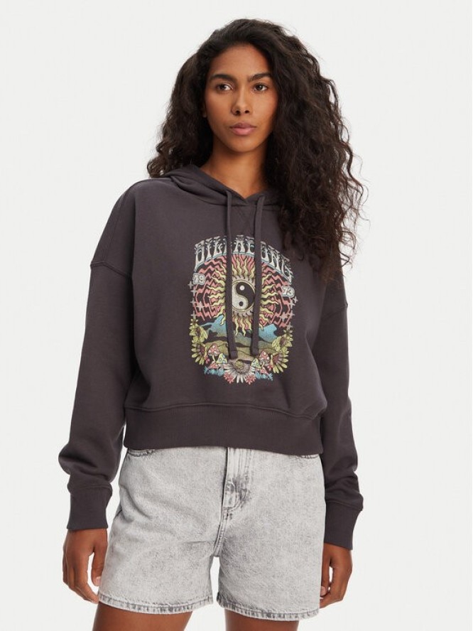 Billabong Bluza All Time EBJFT00146 Czarny Boxy Fit