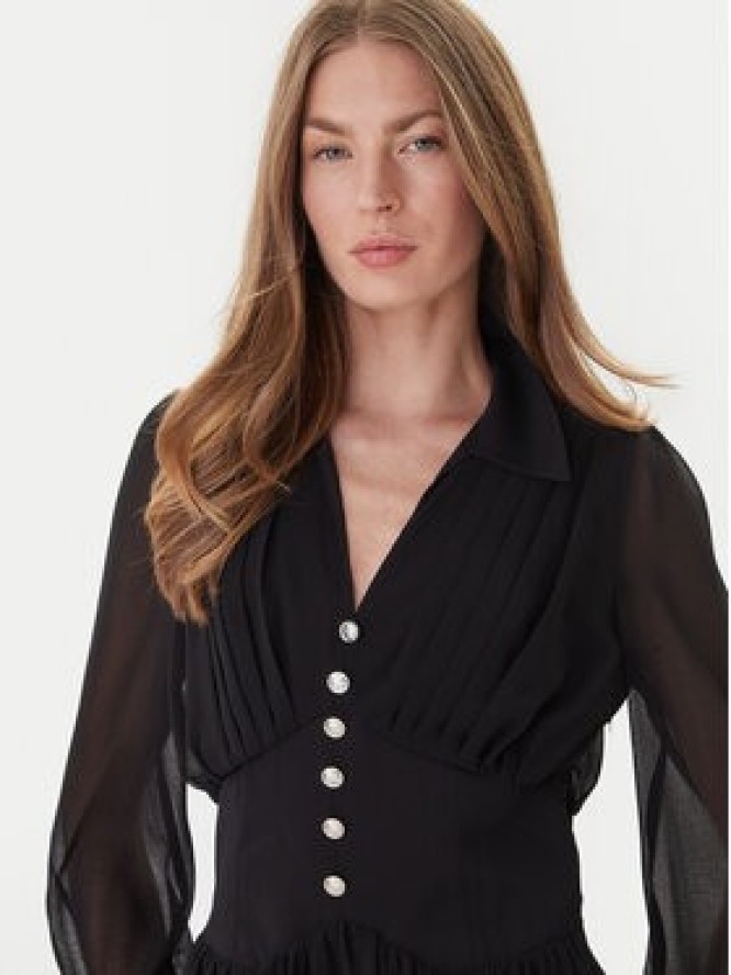 Morgan Sukienka codzienna 251-ROPLIS Czarny Loose Fit