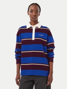 Tommy Jeans Polo Script Rugby DW0DW23303 Niebieski Relaxed Fit