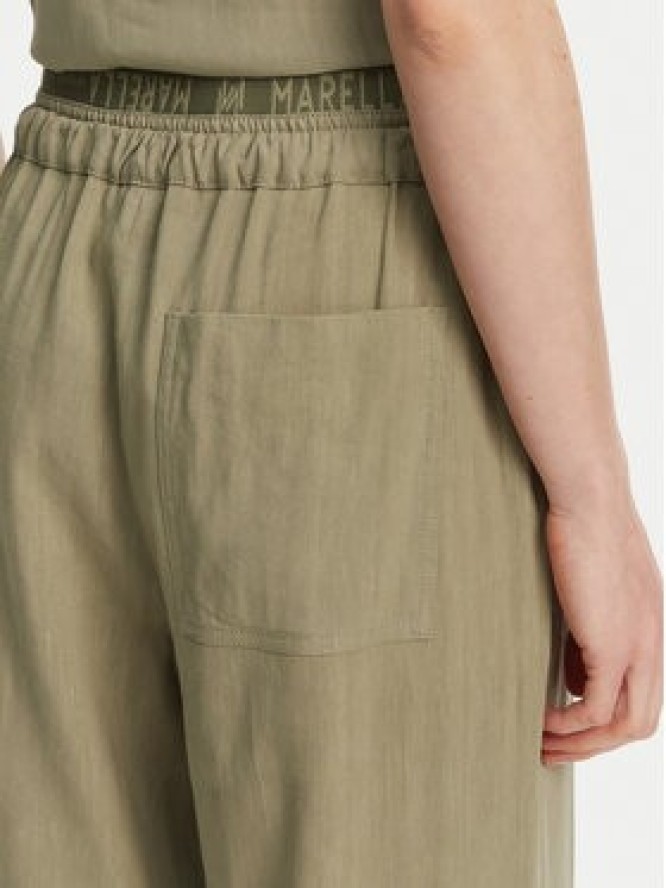 Marella Spodnie materiałowe Fred 2513131085 Zielony Wide Leg