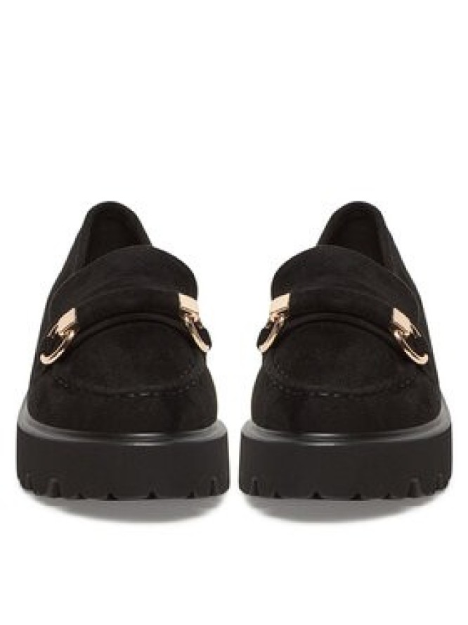 DeeZee Loafersy LE601-4 Czarny
