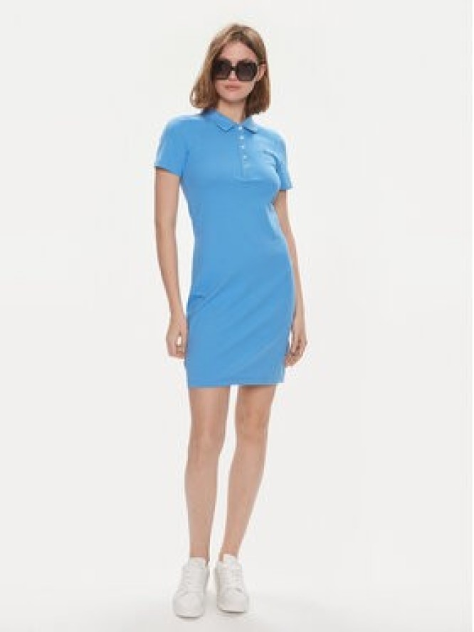 Tommy Hilfiger Sukienka codzienna 1985 WW0WW37853 Niebieski Slim Fit