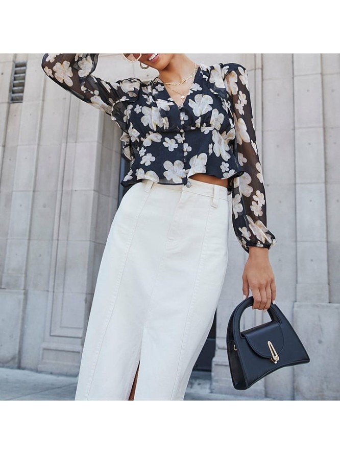 Milan Kiss Bluzka w kolorze czarnym rozmiar: S