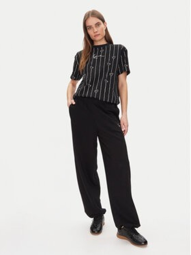 Karl Kani Spodnie dresowe Signature Os 61030062 Czarny Relaxed Fit