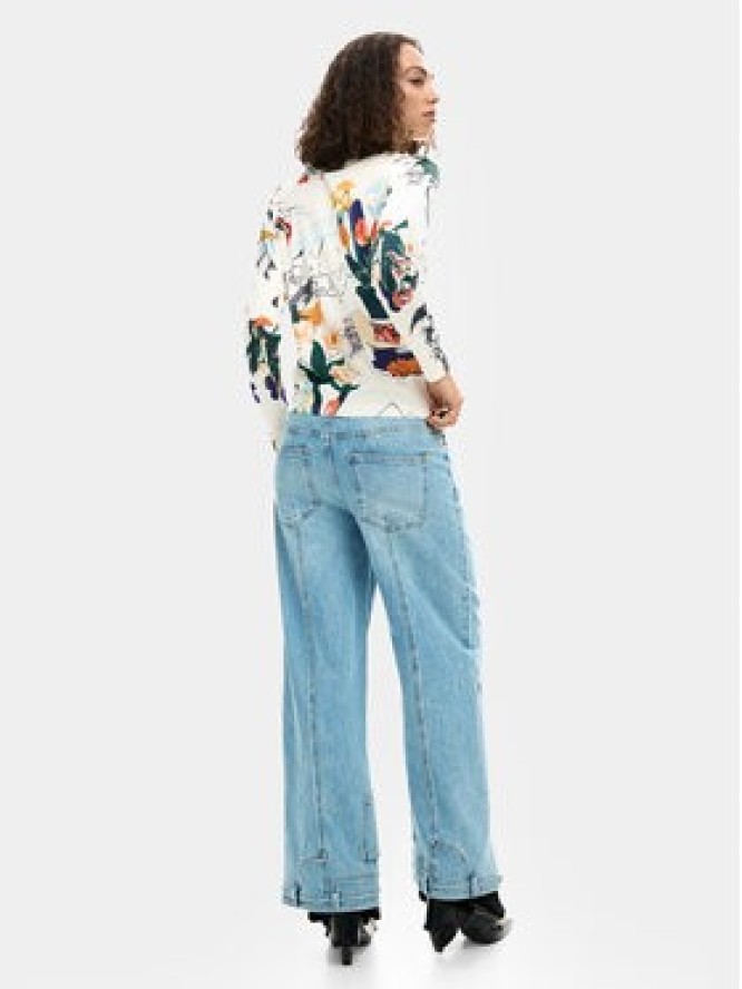 Desigual Sweter Nantes Lacroix 26SWJF35 Écru Regular Fit